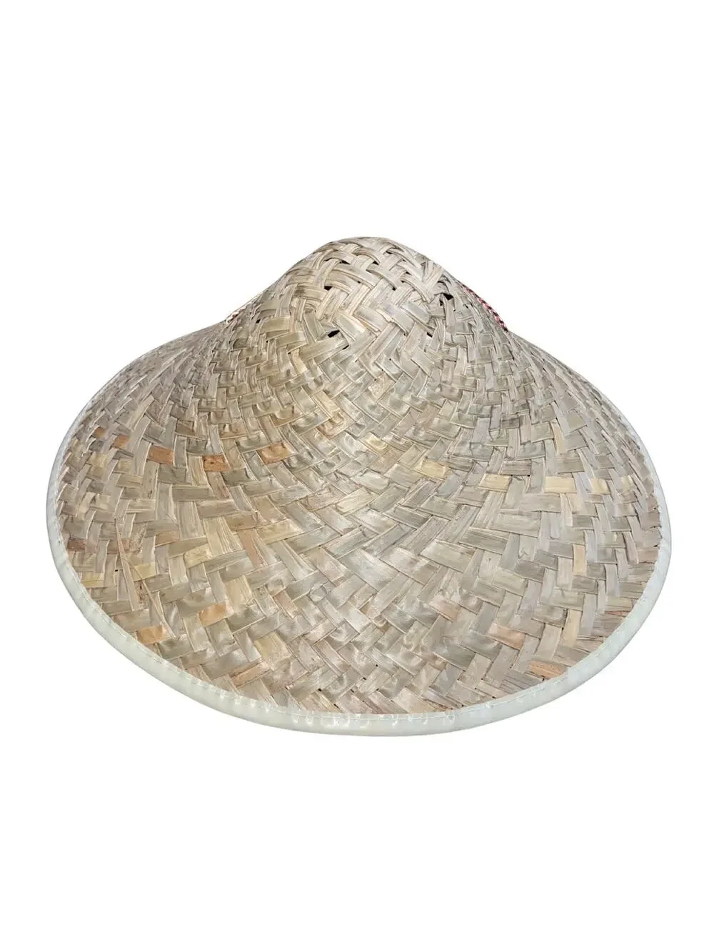 Asian Chinese Japanese Garden Conical Bamboo Rice Farmer Coolie Hat